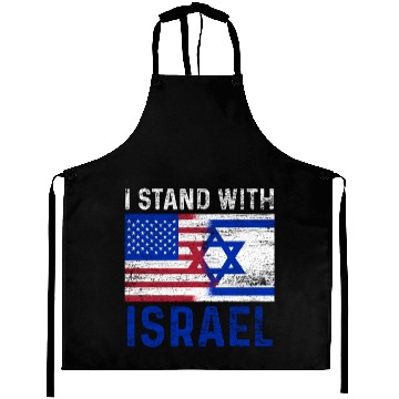 Discover Us Flag I Stand With Israel Aprons