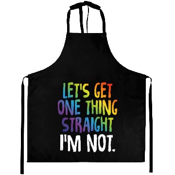 Discover Lgbtq Rainbow Pride Not Straight Gay Lesbian Aprons