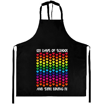 Discover Happy 120th Day of School Teacher Student Aprons