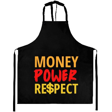 Discover Money Power Respect Aprons
