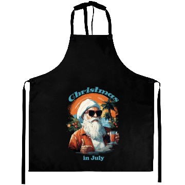 Discover Beachside Santa | "Christmas in July" Festive Aprons