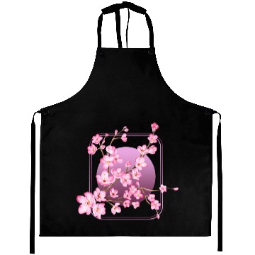 Discover Cherry Blossom Aprons, Pink Sakura Kawaii