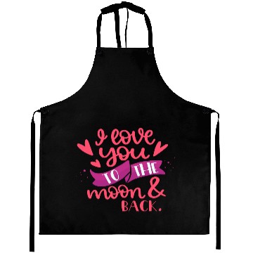 Discover I Love You To The Moon Back Aprons