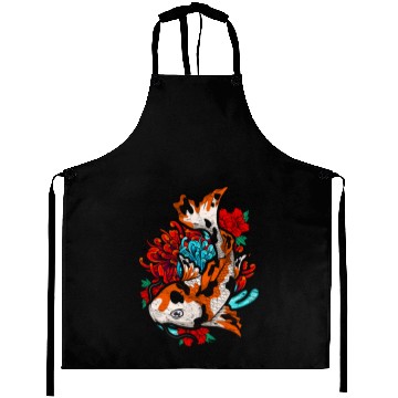 Discover Koi fish farmer gift colorful koi carp Aprons