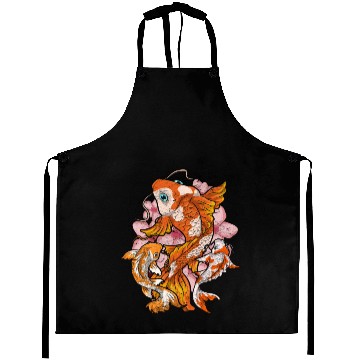 Discover Cherry Blossom Nishikigoi Gift Sakura Koi Carp Aprons