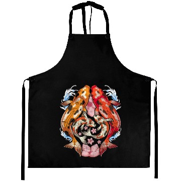 Discover Japan cherry blossom gift sakura koi carp Aprons