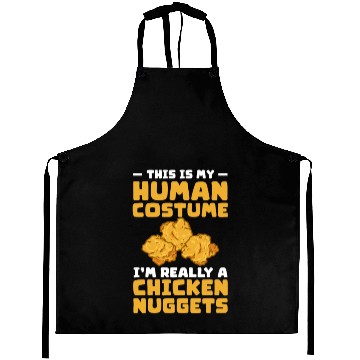 Discover This Is My Human Costume I'm A Chicken Nuggets Aprons