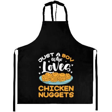 Discover Just A Boy Who Loves Chicken Nuggets Aprons