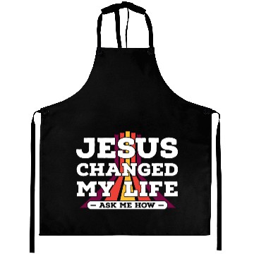 Discover Jesus Changed My Life, ask me how at Vintage Aprons