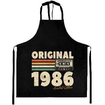 Discover Vintage 1986 Birthday Gift Aprons
