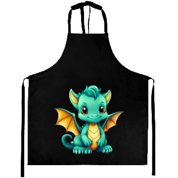 Discover Baby Green Dragon Aprons