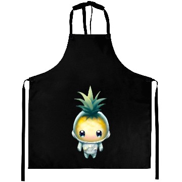 Discover Kawaii astronauts pineapple Aprons