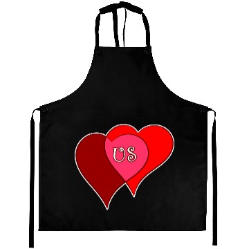 Discover Us Red Aprons