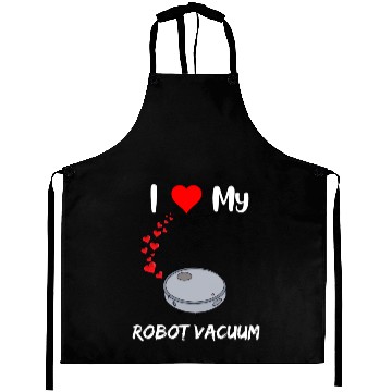 Discover Robot Vacuum Lover Funny Robot House Cleaner Doing Aprons
