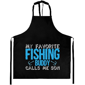 Discover Fishing Son Angling Fisher Fisherman Aprons