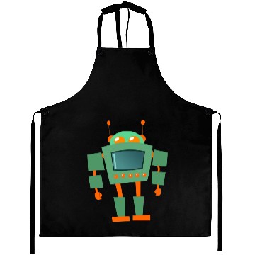 Discover Green And Orange Robot Aprons
