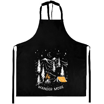 Discover Wander More Nature Lover And Outdoors Camping Aprons