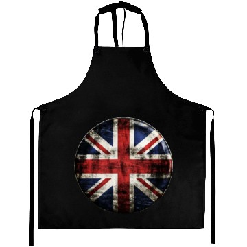 Discover Union Jack Vintage Distressed Aprons