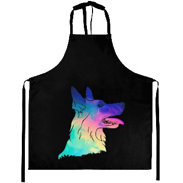 Discover Psychedelic German Shepherd Aprons