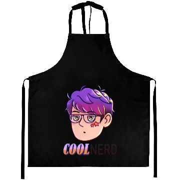 Discover Cool Nerd - Colour Purple design Aprons