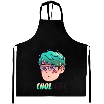 Discover Cool Nerd - Colour Mint design Aprons