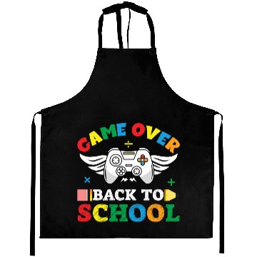 Discover Game over back to school Aprons