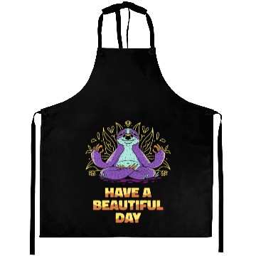 Discover Sloth Meditation Sloth Yoga Aprons