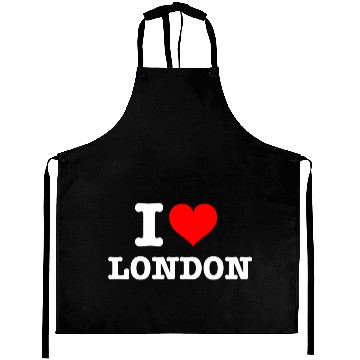 Discover London I Love London I Heart London Aprons