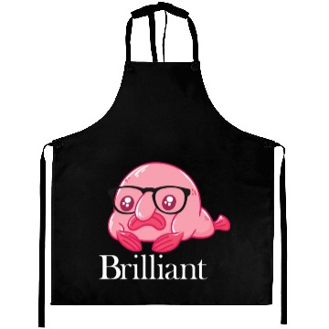Discover Brilliant Blobfish Nerd Geek Smart Blobfish Aprons