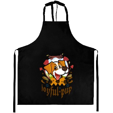 Discover joyful pup Aprons