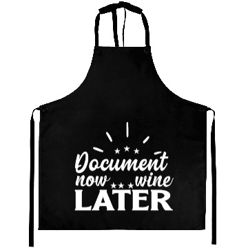 Discover Document Now Wine Later Medical Coder Aprons