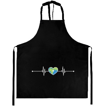 Discover Heart Beat Earth Aprons