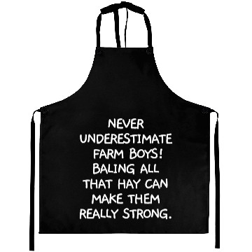 Discover Never Underestimate Farm Boys Aprons