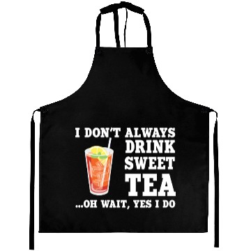 Discover Funny Sweet Tea Humor Costume Aprons