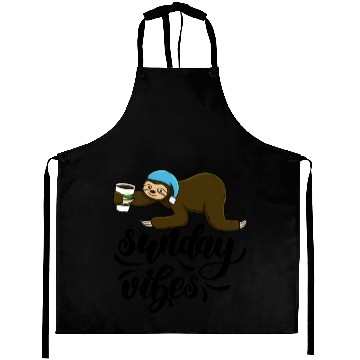 Discover Sunday Vibes Sloth Aprons