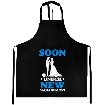 Discover Soon Under New Management Wedding Manager Couple Aprons