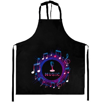 Discover microphone for music performance Aprons