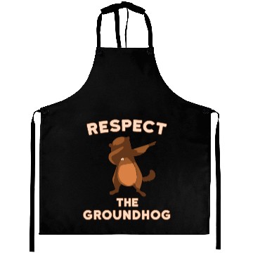 Discover Dabbing Groundhog Day Respect the Groundhog Aprons
