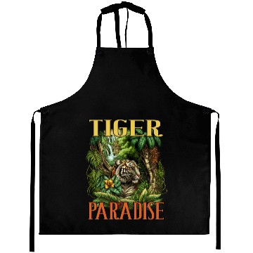 Discover Tiger Paradise Jungle for a Tiger lovers Aprons