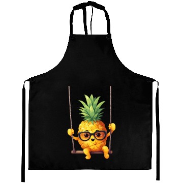 Discover Pig with Sunflower Wreath, Charming Farm Animal Aprons