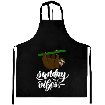Discover Sunday Vibes Sloth Aprons