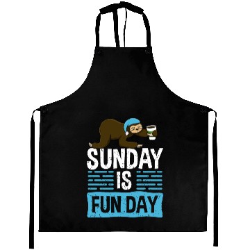 Discover Sunday Is Fun Day Sloth Aprons
