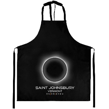 Discover 2024 Saint Johnsbury Vermont Eclipse Souvenir Aprons