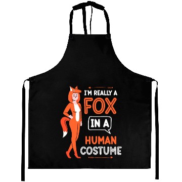 Discover I'm Really A Fox In A Human Costume Foxes Animal Aprons