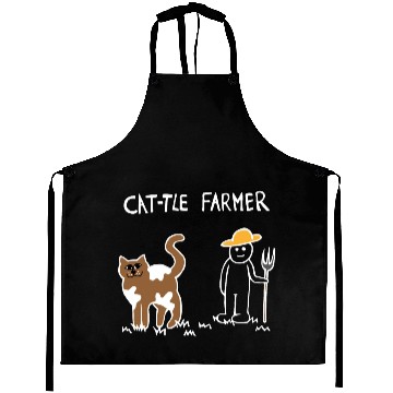 Discover Cattle Cat Farmer (White) Aprons