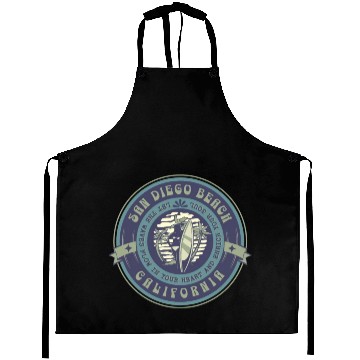 Discover San Diego California Beach Surfer Aprons