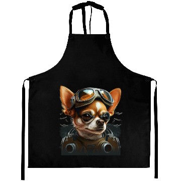 Discover Chihuahua | Race Racing Car Funny Dog Mechanic Aprons