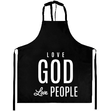 Discover Spread Love, Embrace Faith - Love God Love People Aprons