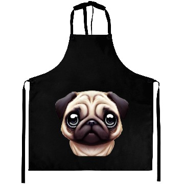 Discover Unique Pug Portrait Aprons