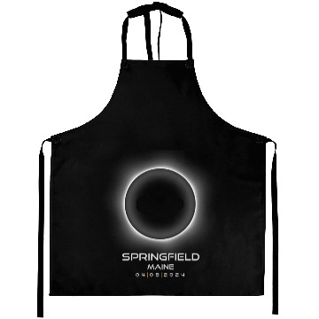 Discover 2024 Springfield Maine Eclipse Souvenir Memento Aprons